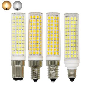 Bombillas E11 E12 E14 Luces LED regulables Mini 136 LED Cerámica Maíz 15W Reemplace las lámparas halógenas de 150W 220V para el hogar Lámpara LED