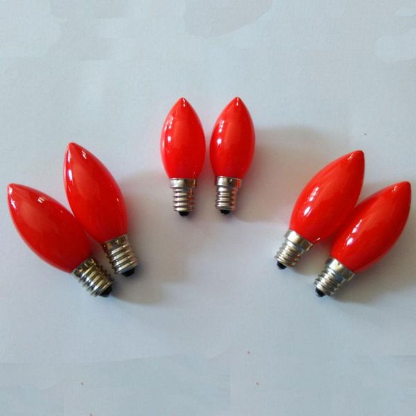 Bombillas E12 E14 LED ROJO Bombilla de loto Candelero Lámpara de vela LightLED