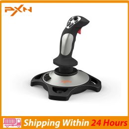 Bollen vlucht Joystick PXN 2113 USB Flight Simulator Stick Multifunction Flight Controller met 8 richting Coolie Hat Nauwkeurige Strike