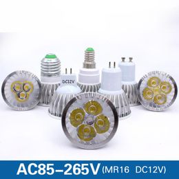 Bombillas LED Foco regulable GU10 9W 12W 15W 85-265V Lampada Lamp E27 220V GU5.3 Spot Candle Luz MR16 DC 12V LightingLED