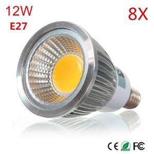 Bollen LED E27 Licht 12W Dimable AC110V/220V Hoog Luminous Warm/Cool White Cob Spotlight Powerled