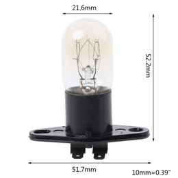 Bombillas LED Horno Microondas Lámpara de luz global Diseño de base de bombilla 250V 2A Reemplazo UniversalLED