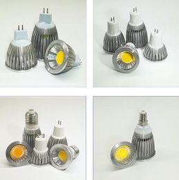 Bombillas Led Spotlight 9W 12W 15W Lámpara GU10/GU5.3/E27/E14 85-265V MR16 12V Cob Bombilla Luz blanca cálida fría LED