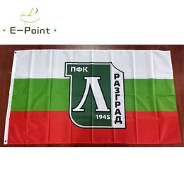 Bulgarie PFC Ludogorets Razgrad Drapeau 3 * 5ft (90cm * 150cm) Drapeaux EPL en polyester Bannière décoration volant maison jardin Cadeaux de fête