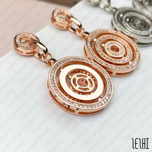 Bulgarie Oreille Boucle d'oreilles Boucles d'oreilles Diamond Earge d'oreille Stumps Rose Gold Gold Drop Boucle d'oreille Grande Boucles d'oreilles TopbrandJewelry Bijoux Bijoux Bijoux