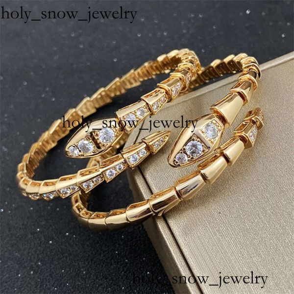 Collier Bulgarie Bulgarie Bracelet Golden Snake Bracelet Womens Designer Jewelry Steel Diamond Sky Bracelet Star Couple Fashion Snake Bone B 5148