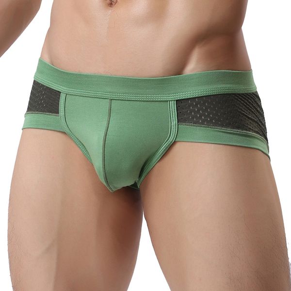 Nueva ropa interior sexy de cintura baja para hombre