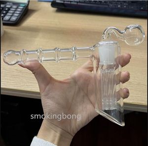 Tubos de agua de vidrio de 18 mm con forma de martillo, brazo perc, percolador, pelele, tubo de humo