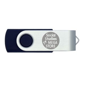 A granel 100 unids 1 GB USB 2.0 Unidad flash Logotipo personalizado impreso Metal giratorio Grabado Personalizar nombre Memory Stick Pen Drive para computadora Mac