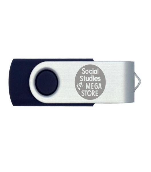 A granel 100 unids 1 GB USB 20 Unidad flash Logotipo personalizado impreso Metal giratorio Grabado Personalizar nombre Memory Stick Pen Drive para computadora 5801302