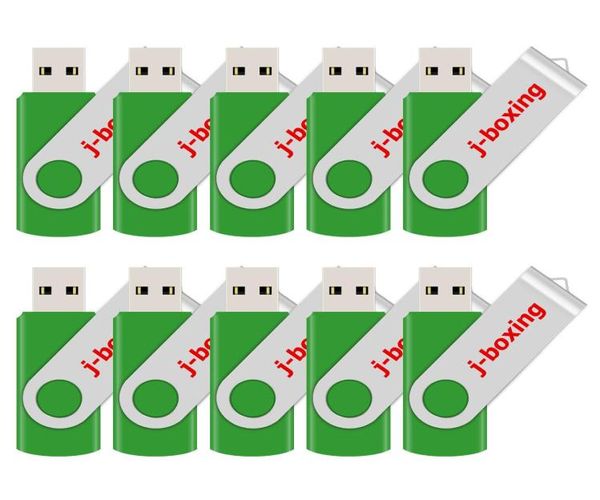 Unidades Flash USB a granel, 10 Uds., 16GB, memorias USB giratorias para pulgar, 20 unidades de memoria giratorias, almacenamiento verdadero para ordenador portátil 6254658