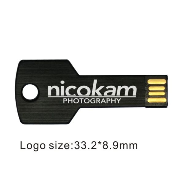 En vrac 50 pcs 32 Go logo personnalisé USB 2.0 Clé USB Clé Modèle Personnaliser Nom Pen Drive Gravé Marque Memory Stick pour Ordinateur Macbook Tablet