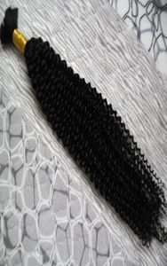 Bulk Afro kinky krullend vlechthaar 100 geen inslag Human Hair Bulk voor het vlechten 100G No Inwift Humh Hair Bundles1481696