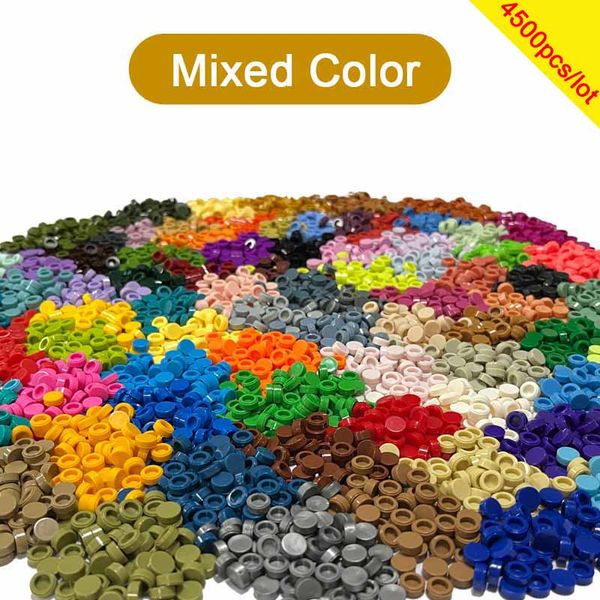 En vrac acheter carreau 1x1 ronde 98138 Diy Pixel Art Stuff Remix 91 Couleurs Bloc de construction Part Brick Mosaic Toys for Artist 4500PCS / Lot