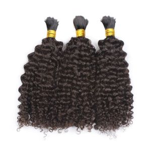 Cheveux en vrac pour tresser des extensions de cheveux afro crépus bouclés mongols sans attachement