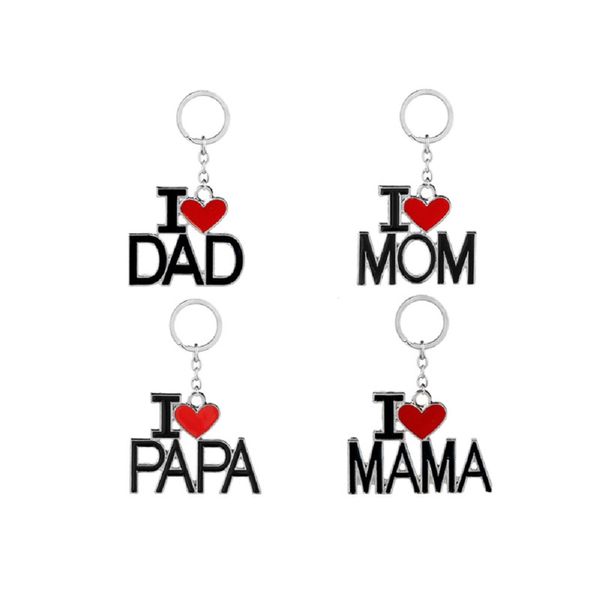 Porte-clés de famille, nouveau Style, papa, maman, papa, amour, pendentif de sac, voiture, accessoires bijoux, prix en vrac, 2022