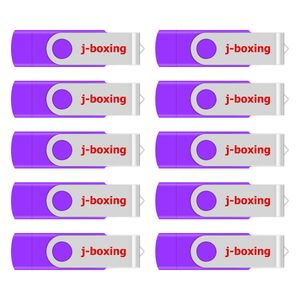 Bulk Purple 10PCS 8GB OTG USB 2.0 Flash Drive Unidades de pulgar giratorias Memory Stick Pen Almacenamiento para computadora Android Smartphone Tablet Macbook