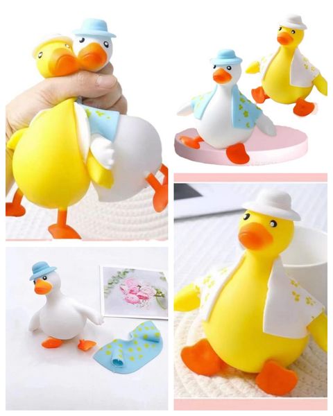 jouet en vrac animal fidget jouet pour l'anxiété le petit jouet fidget canard en caoutchouc jouet dessin animé canard designer aniime canard canard en caoutchouc pincement joie jouet jouet de décompression chapeau de canard