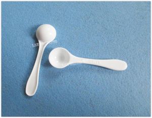 Bulkpack 1 gram HDPE Plastic Medical Powder Lepel Meting Scoops 8 x 2 cm 100pcSlot OP9094003363