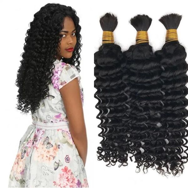 Extensions de cheveux mongols en vrac, Extensions de cheveux mongols ondulés, en vrac, 10A, cheveux humains FDSHINE