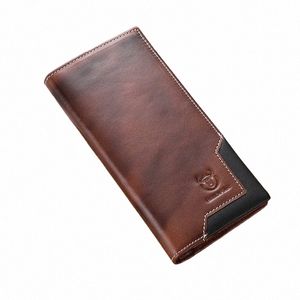 Bullcaptain Geriness Leather Men's Men's Handbag RFID Functi Credit Carte Card Sac de carte en cuir Portefeuille multifuptial R0IA # #