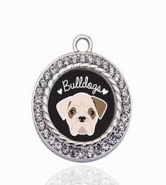 BULLDOG LOVER CIRCLE CHARM Charms Hanger voor DIY Ketting Armband Sieraden Maken Handgemaakte Accessoires4422114