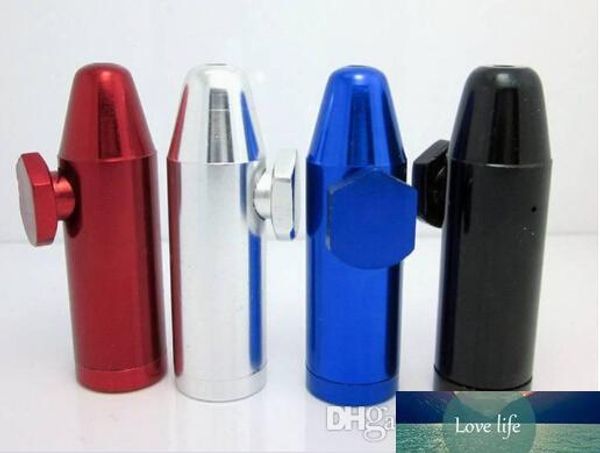 Bala aluminio metal tabaco snorter pipa para fumar shisha hookah amoladora regalo máquina de laminación papel vidrio bong vaporizador caja