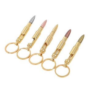 Bullet Bottle Openers Zink Alloy Key Ring Pendant Bullet Model Bierflesopener Keychains Bar Gadget Metal Keukengereedschap