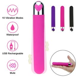 Bullet Vibrator Wand Massager Gspot AV Stok Dildo Vibrerende Sprong Ei Kut Clitoris Stimulator Adult Sex Product Speelgoed Voor Vrouwen 240202