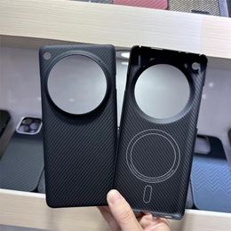 Funda delgada de fibra de carbono genuina de aramida a prueba de balas para OPPO Find X7 Ultra Back Cover