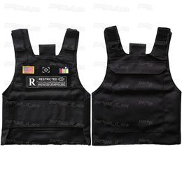 Kogelvrije Plate Carrier Casual Mode Tactische Vesten Heren Dames Outdoor Klimmen Beschermend Vest Hip Hop Tank Tops Motorfiets Vest Pocket Platen Houder