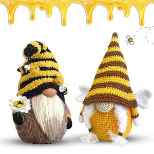 Bumble Bee verano Gnomo Gonks muñeco de peluche decoración de Navidad Bumblebee girasol gnomos sueco casa granja cocina Decoración