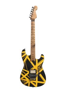 Bumblebee Série à rayures noires/jaunes Relic Pup Floyd Rose Fat Bras Guitare électrique