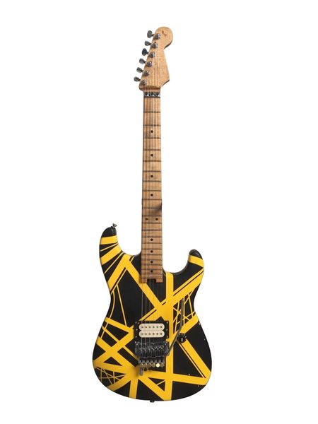 Bumblebee Série Rayée Noir/Jaune Relic Pup Floyd Rose Fat Bras Guitare