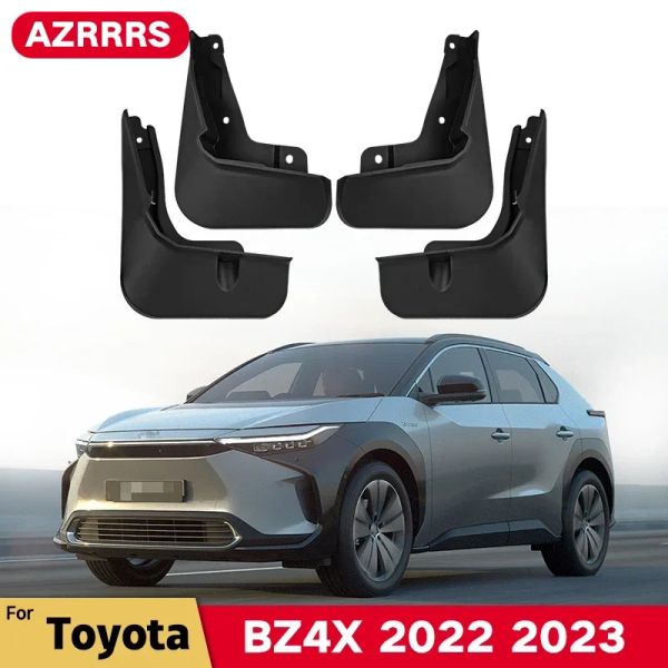 GOPERS Fender Fender Mod aletas para Toyota BZ4X 2023 2022 Guardias de salpicaduras FLAPS DE MUDIS CARRADO DE MUDERD AUTO ACCESORIOS