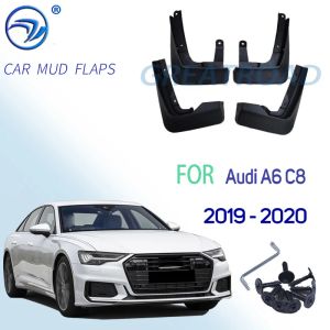 Bumpers Carflap Mud Guard pour Audi A6 Saloon Sine Sport C8 2019 ~ 2020 Fender Mud Guard Splash Flaps GudGuard Accessoires