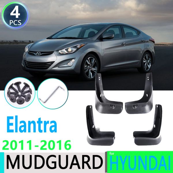 Parachoques para Hyundai Elantra MD 2012 2012 2013 2014 2015 2016 Fender Mud -Mud Flaps Guard Splash Flap Mudguards Accesorios para automóviles
