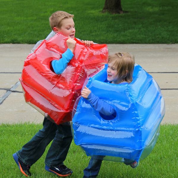 Balles de pare-chocs gonflables à l'élastique pour enfants, bulles zorbing, jeux de sport en plein air pour enfants, pompe à balle de combat gratuite, taille 64 cm