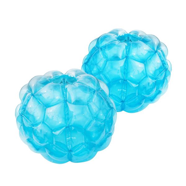Balles de pare-chocs gonflables en PVC à l'élastique pour parentchild, bulles de pare-chocs, jeux de sport en plein air, ballon zorb à pied, 60 cm, 2 pack
