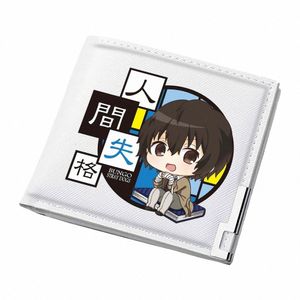 Bungo Stray Dogs Anime Mey Sacs Kawaii Slim Pu Porte-monnaie en cuir Carto ID Card Holder Unisexe Portefeuilles courts Hommes Embrayage X8b7 #