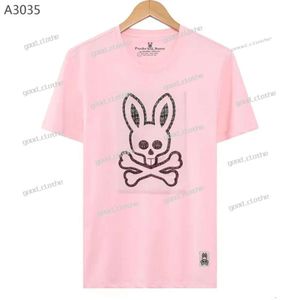 Bunny Heren Casual T-shirt Psychologisch Konijn Heren POLO Dierenprint Comfortabel Paar Ademend en Comfortabel Porselein Katoen Essentialsweatshirts 683