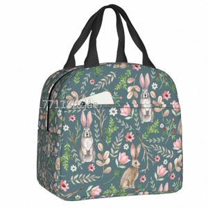 Modèle de lapin Boîte à lunch pour femmes Multifuncti Lapins Cooler Thermique Alimentaire Sac à lunch isolé Travail de bureau h0sd #