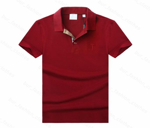Bour Summer Polos Designer Mens Shirts Brand Vêtements Cottons Cotons Busineve Business Design Top T-shirt Casual Striped Brepwant Cl6608945