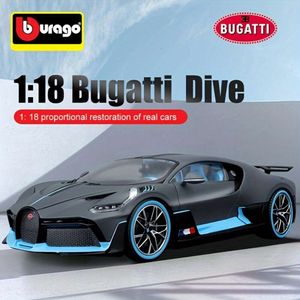 Burago 1:18 Bugatti Divo Supercar aleación clásico fundición a presión modelo de coche juguete colección regalo