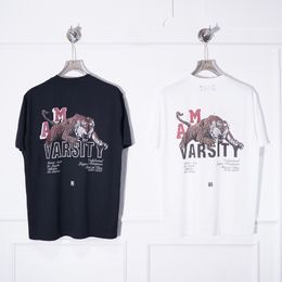 Diseñadores Imprimir Moda TIGRE Mens Casual T VINTAGE Camisas TEE Mujer Hombre Camisa Manga corta Calle Diseñador am amirlies amrilied miris amr