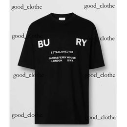 Burbery Mode T-shirts Heren Dames Ontwerpers T-shirts Tees Kleding Tops Heren Casual Borst Lett Burberriness Burbreries Burberrries Burberies Burrberries 518