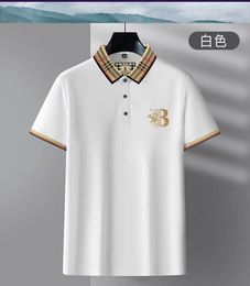 Burbery of Men Designer Polo à manches courtes Polo en coton à manches courtes brodé de haute qualité T-shirt pour hommes Vêtements de mode coréenne Haut de luxe d'été 280