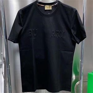 Burbery Shirt T-shirts pour hommes T-shirts pour hommes Paris Luxe 3D Alphabet Graphique Imprimé Logo Mode T-shirt à manches courtes pour hommes T-shirt en coton pour femmes BB Clothes