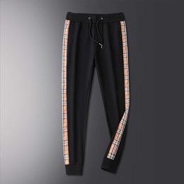 Burbery pantalon concepteur de luxe mode hommes pantalons décontractés pantalons de survêtement coréen jeunesse Leggings pantalons à carreaux mode masculine