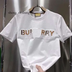 Burberyy T-shirt Plus maat S-5xl herenontwerpster T-shirt Casual heren dames t-shirt bedrukte korte mouw best verkochte luxe heren hiphop kleding 1060